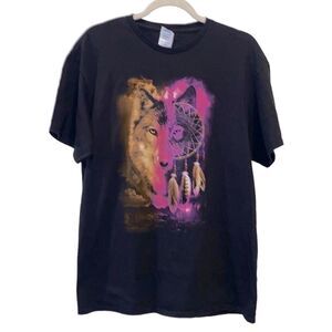 Delta Wolf James Meager Dream Catcher Graphic T-shirt Bright​​​​​​​​​​​​
